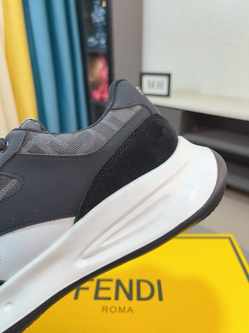 Men's men's shoes💰440🌹🌹[FENDI] Best-selling official website world premiere🔝Men's high-end brand of high-end shoes official website latest series: uppers are made of imported cowhide with specially designed fabrics➕mesh breathable lining. Make walking more convenient and comfortable! Compared with the official quality, Midea’s 1:1 replica. Create a fashionable personality to set off your uniqueness! A must-have for trendy men! Classic style. Men's sizes: 38-44.
